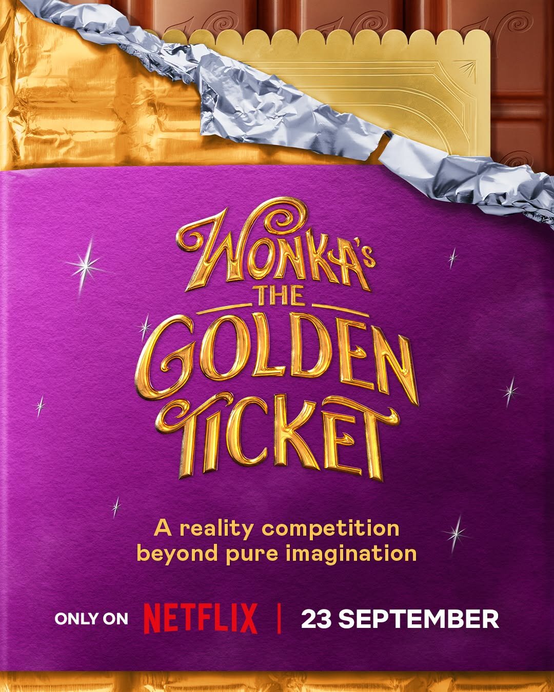 Wonka's The Golden Ticket poster